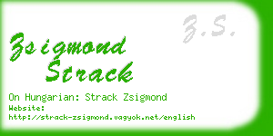 zsigmond strack business card